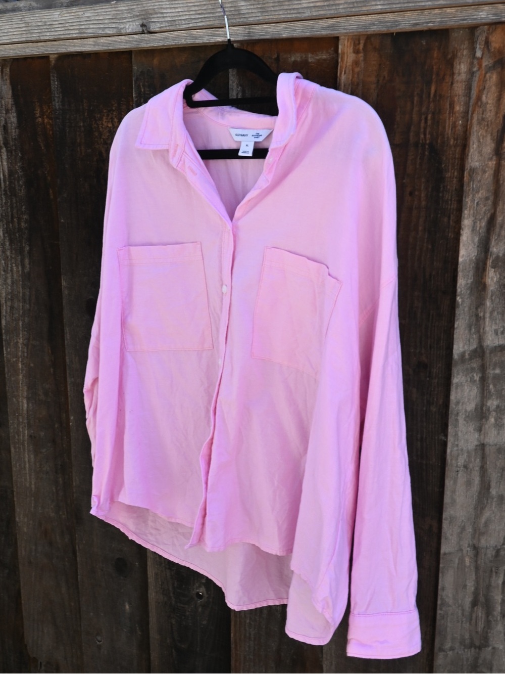 Lightweight Pink Button-Up Shirt - Women - Picture 3 of 5